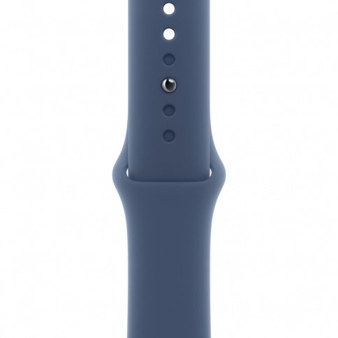 Apple Watch SE 2024 GPS 40mm Silver Aluminium Case with Denim Sport Band - M/L MXED3 фото 3