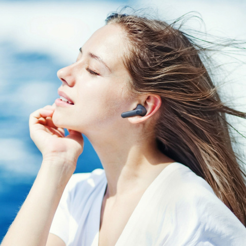 Беспроводные наушники Xiaomi HAYLOU T33 Moripods ANC Blue EU фото 6